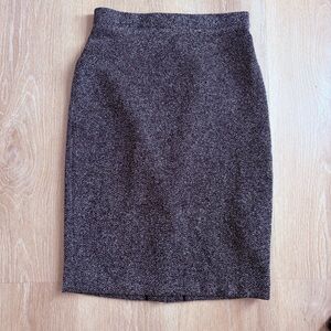 Banana Republic Charcoal Herringbone Pencil Skirt